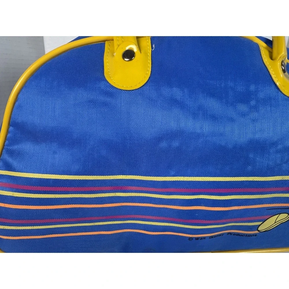Vintage 70s Walt Disney Productions Running Mickey Mouse Gym Bag duffel Tote